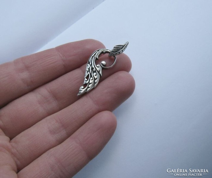 Viking style silver unisex pendant
