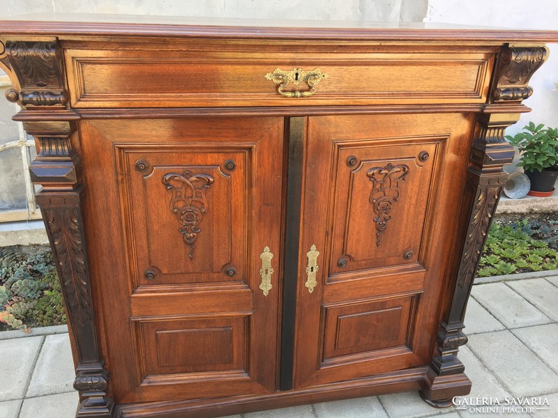 German pewter chest of drawers in good condition