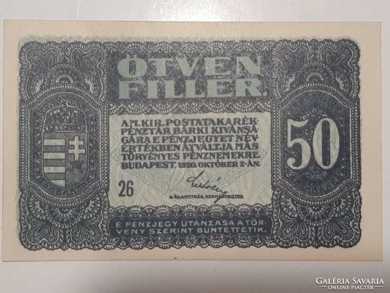 50 Filér 1920 oz