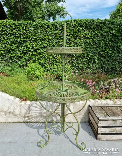 Large wrought iron flower stand