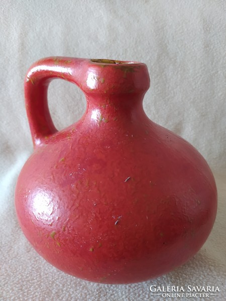 Tófej pitcher-shaped vase - marked, flawless, 20 cm