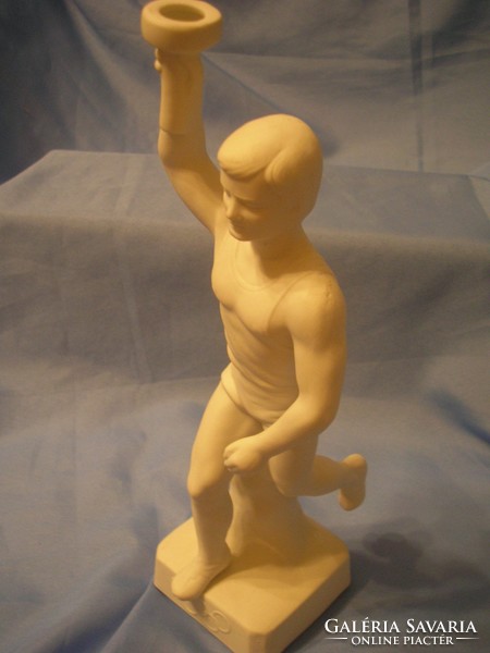 U12 Berlin Olympia 1936 torch bearer statue alabaster limited edition rarity