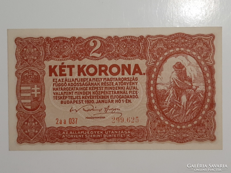 2 korona 1920  UNC