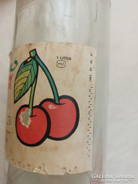 Retro label soda bottle Olympos orange róna cherry rum cherry 1 liter old bottle