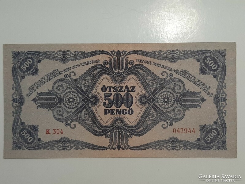 500 pengő 1945 UNC  ötszáz pengő