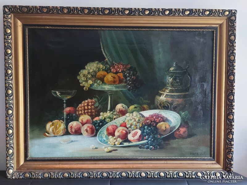 Giant still life signed painting 172