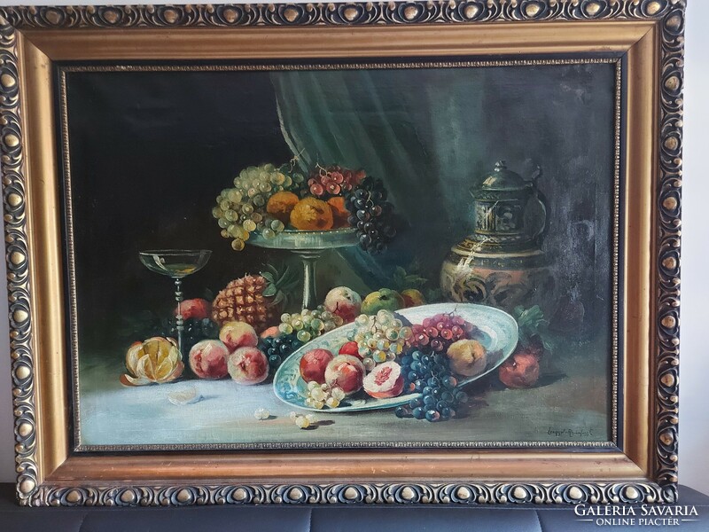 Giant still life signed painting 172