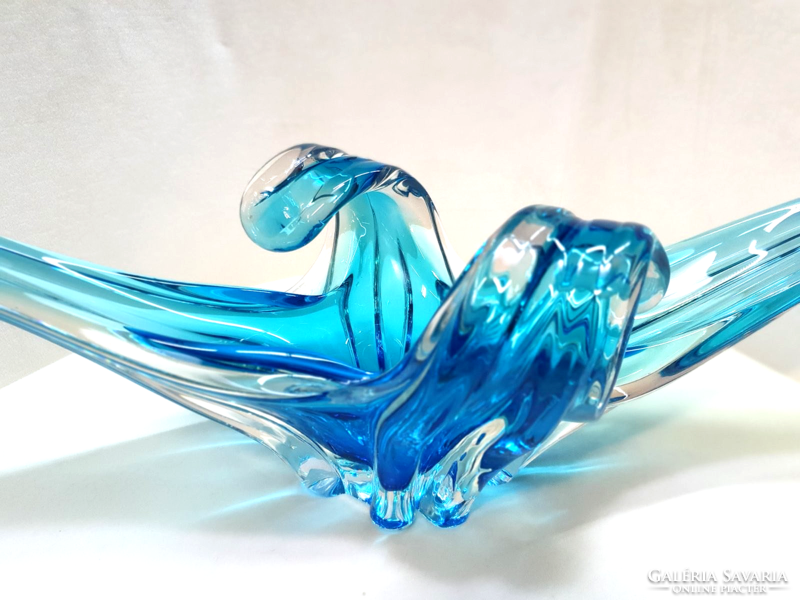 Murano art deco glass centerpiece