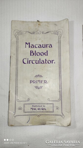 RITKASÁG Antik Vintage Dr G.J. Macaura's Pulsocon ORVOSI vibrációs vérkeringető 1900-as évek eleje