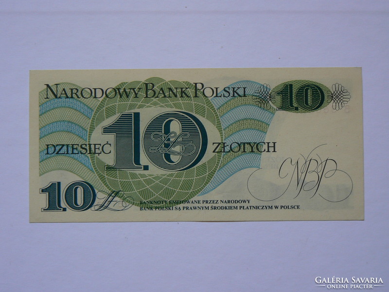 Bem apó 10 zlotys 1982. Aunc. Banknote, b. Series