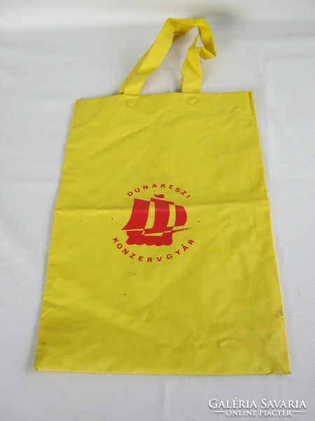 Dunakeszi cannery retro advertising plastic bag
