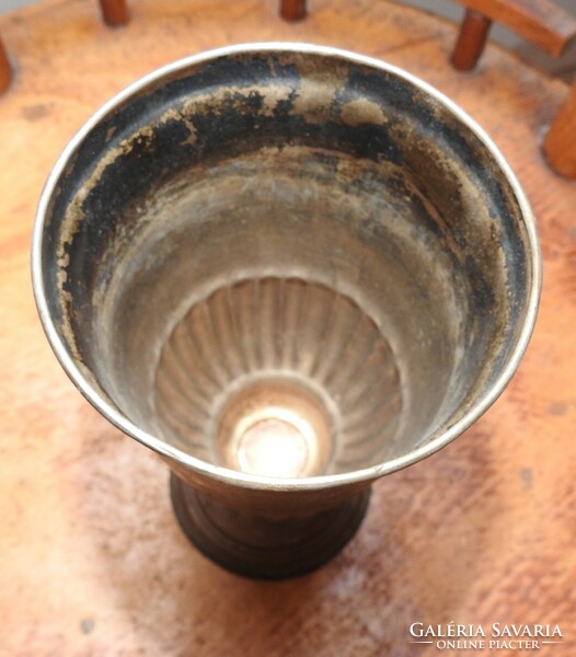 Old silver plated cup engraved - team members... wandering cup