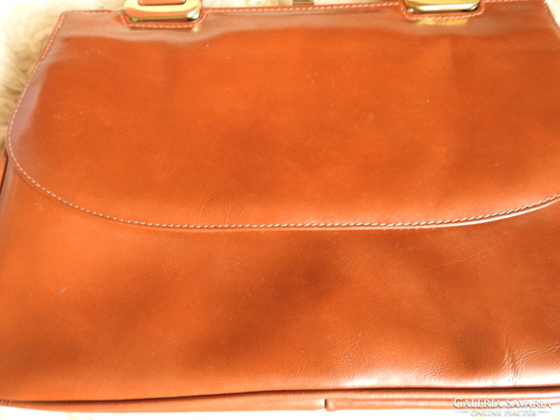 Old leather handbag
