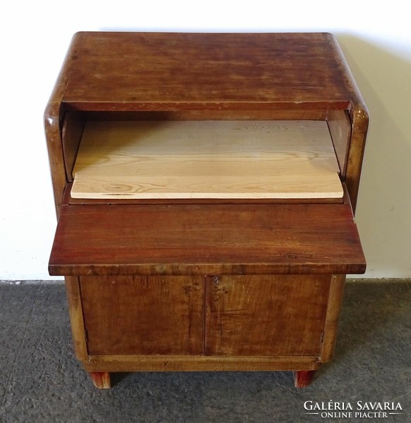 1K307 old art deco record cabinet 87 x 68 cm