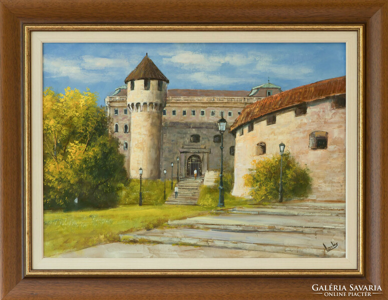 Reasonable price! György Lantos - buda c. His painting with a certificate of originality!