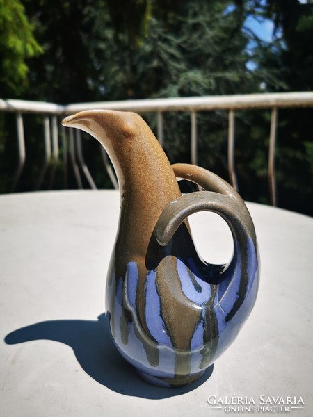 Bird-shaped jug and vase