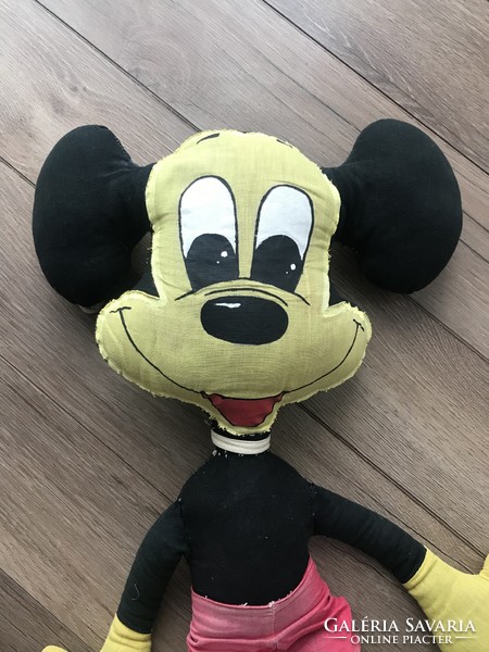 Nagy méretű antik Mickey egér, vintage Disney figura
