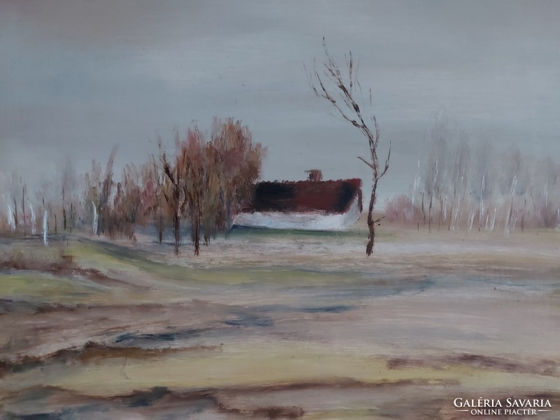 Farm, signed painting 207
