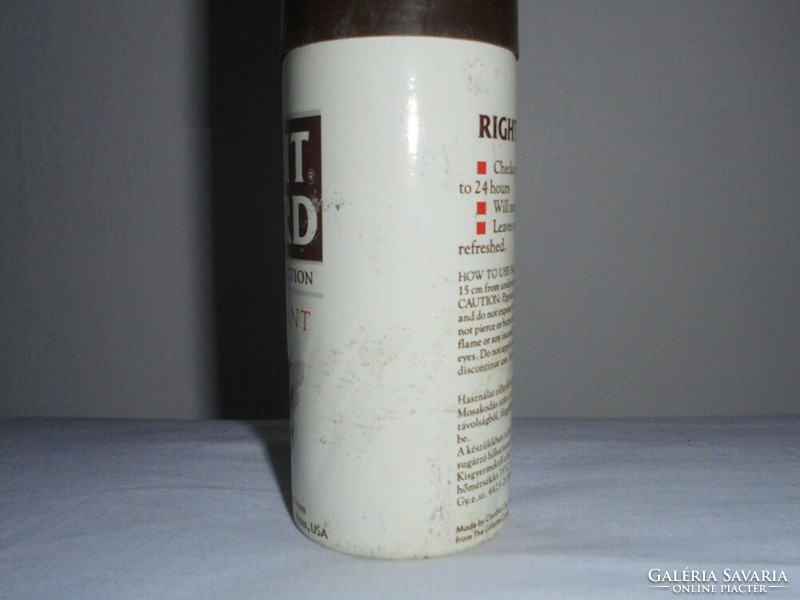 Retro right guard deodorant deodorant spray bottle - gillette usa with konsumex Hungarian inscription - 1980s