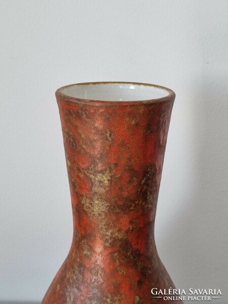 Hungarian applied art ceramic vase - beautiful, vintage piece (32 cm)