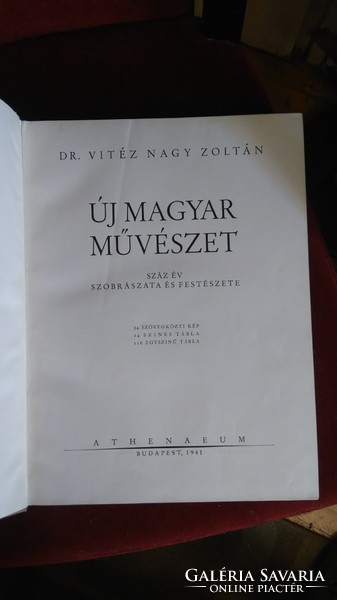 Zoltán Nagy Dr Vitéz: New Hungarian Art 1941 Athenaeum
