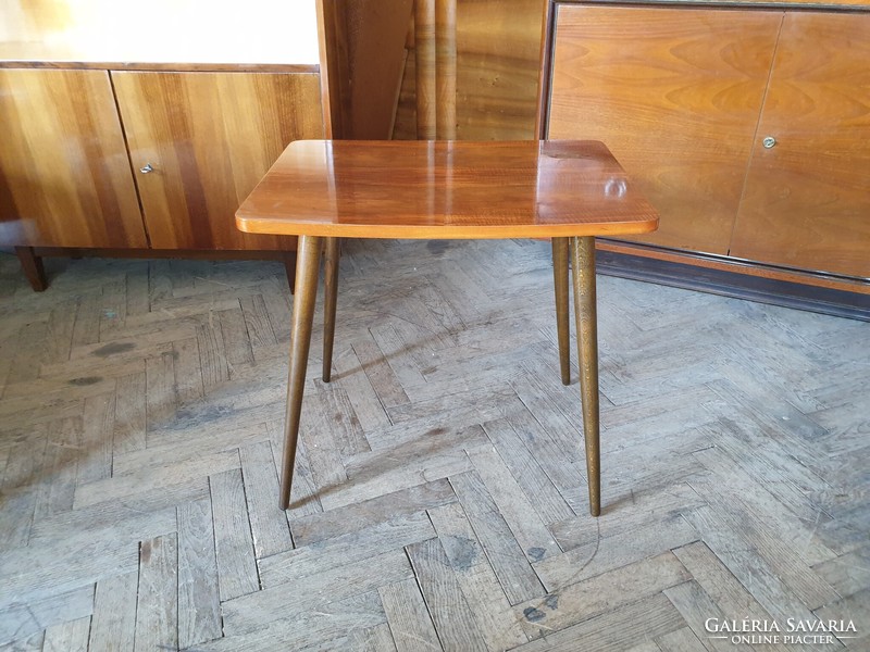 Old retro table mid century console table telephone table with unscrewable legs