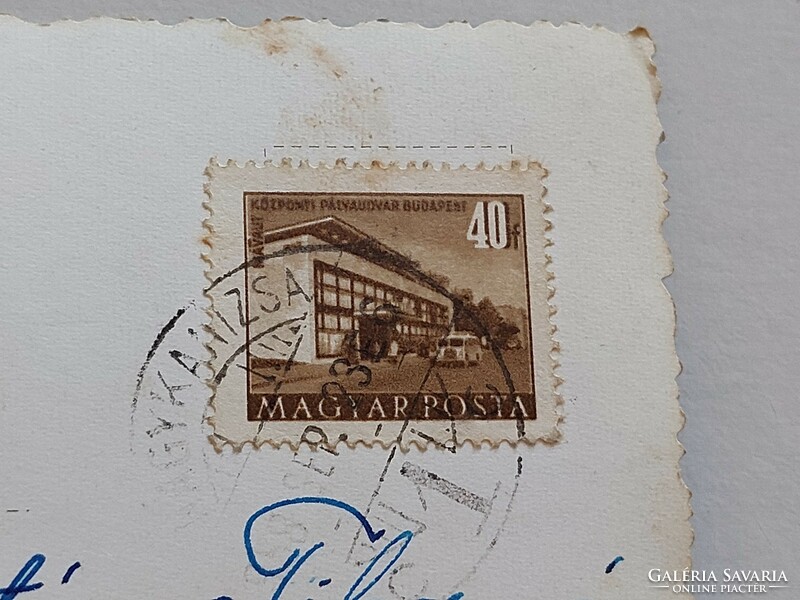 Old postcard photo postcard section of Nagykanizsa street