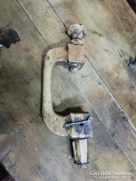 Wooden drill, wooden drill, old carpentry tool, wooden drill