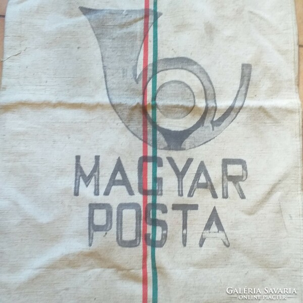 Old national striped mail bag 110x60 cm