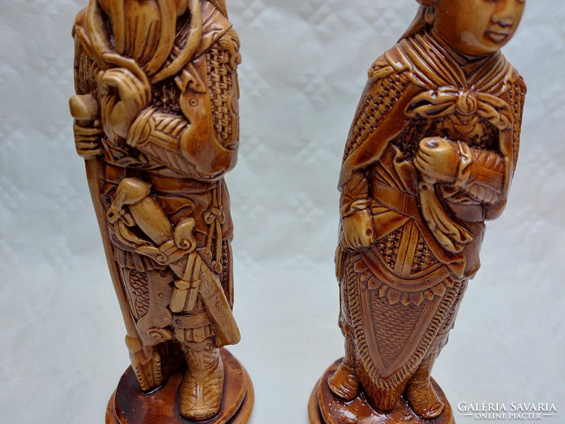 2 ceramic figurines from the East, 25 cm statue