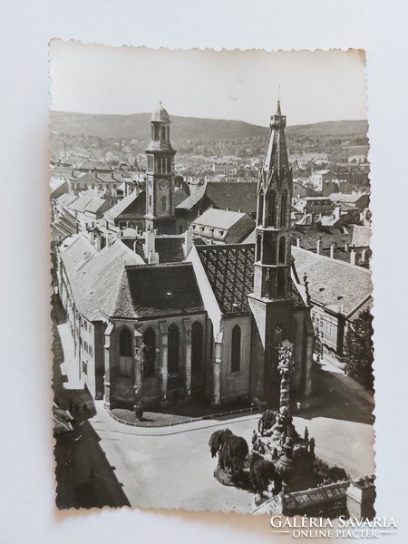 Old postcard photo postcard 1958 Sopron skyline