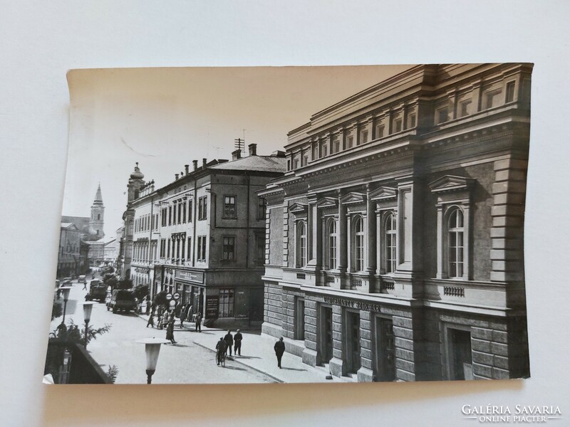 Old postcard photo postcard Székesfehérvár vörösmarty theater bav building