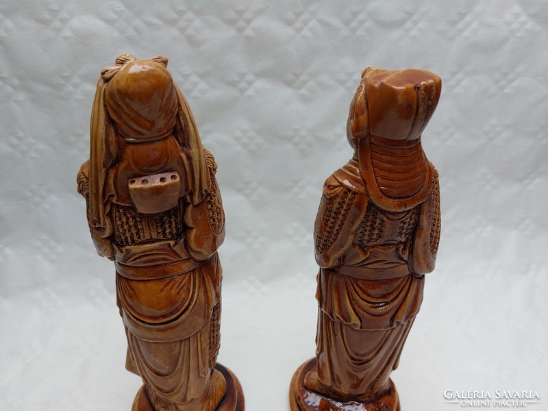 2 ceramic figurines from the East, 25 cm statue
