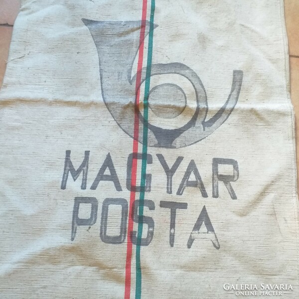 Old national striped mail bag 110x60 cm