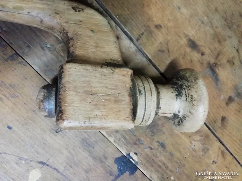 Wooden drill, wooden drill, old carpentry tool, wooden drill