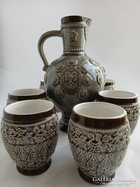 Beautiful stoneware goblets and glasses are rare!