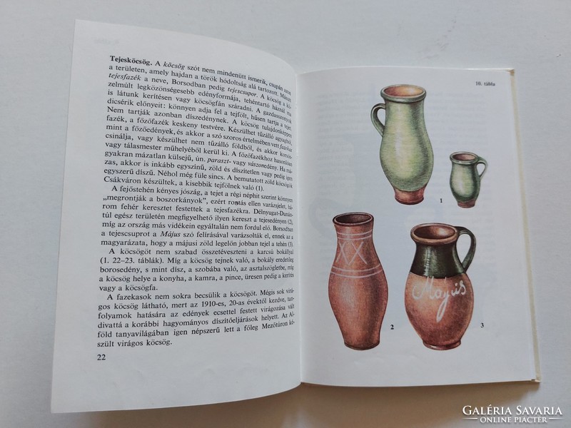 Kolibri könyvek móra yódó 1983 Hungarian folk pottery