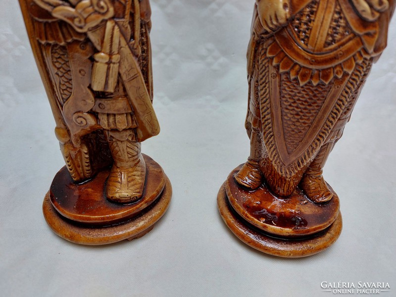 2 ceramic figurines from the East, 25 cm statue