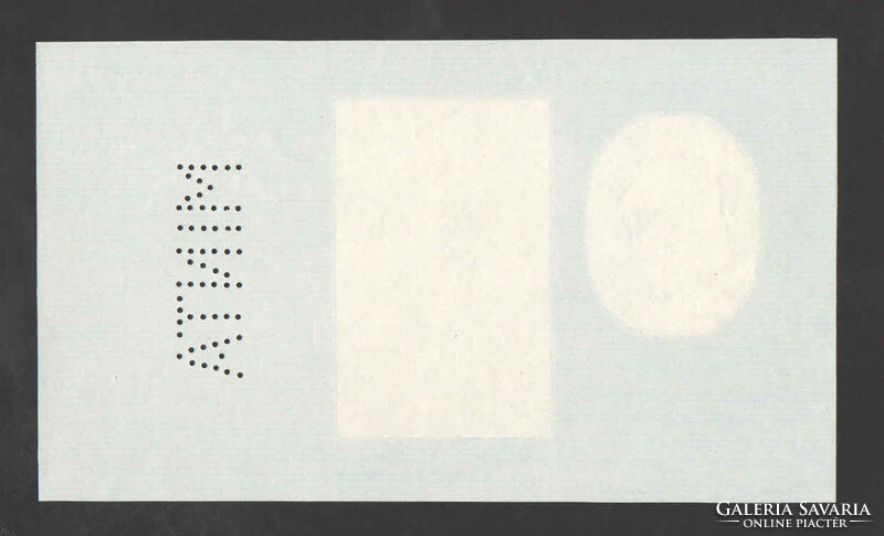 1000 Pengő 1927. Phase print!! Vertical pattern with perforation!! Watermark!! Ouch!!