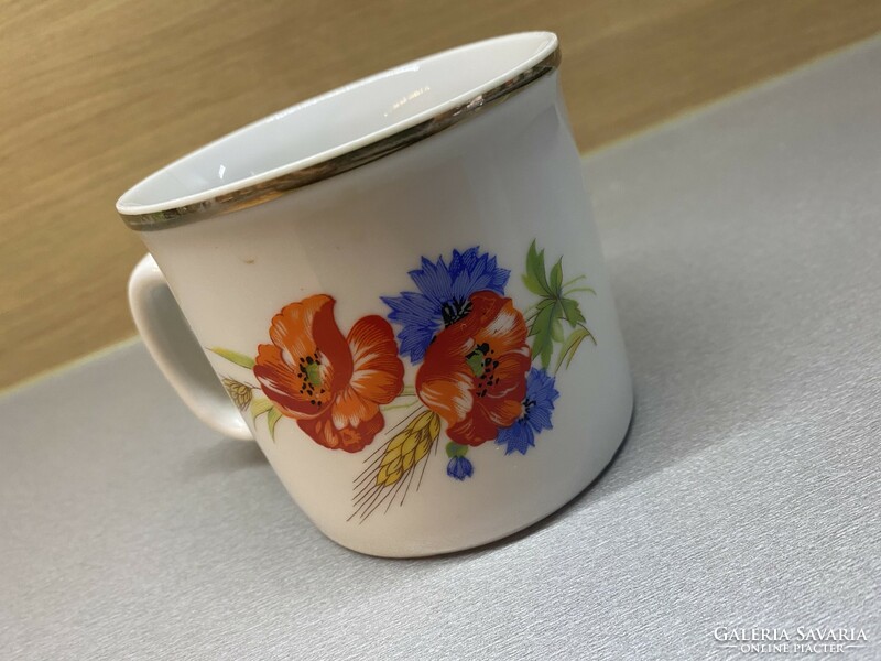 Zsolnay wheat flower pattern mug