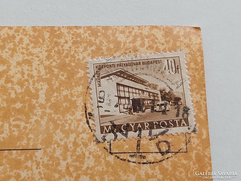 Régi képeslap fotó levelezőlap 1957 Nagykanizsa Deák tér