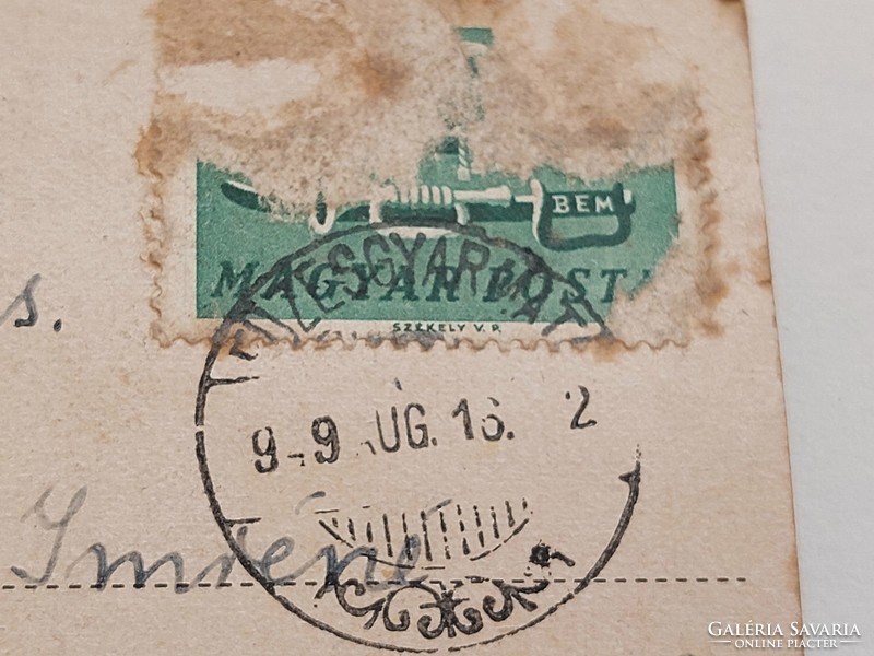 Régi képeslap fotó levelezőlap 1949 Füzesgyarmat