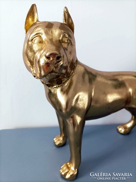 Pitbull, dog statue