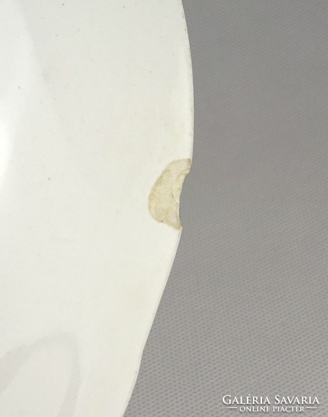 1I216 Régi nagyméretű GRÁNIT porcelán kínáló tál tálca 29 cm