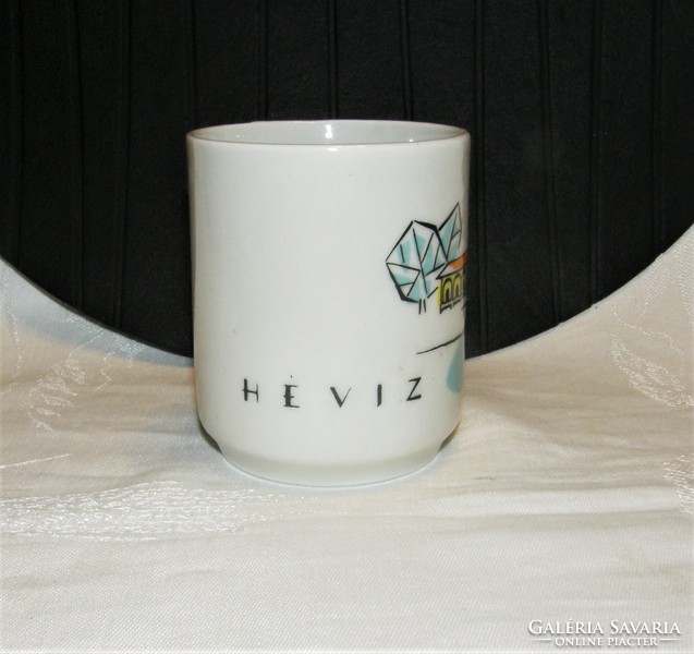 Hévíz commemorative mug - Köbánya porcelain