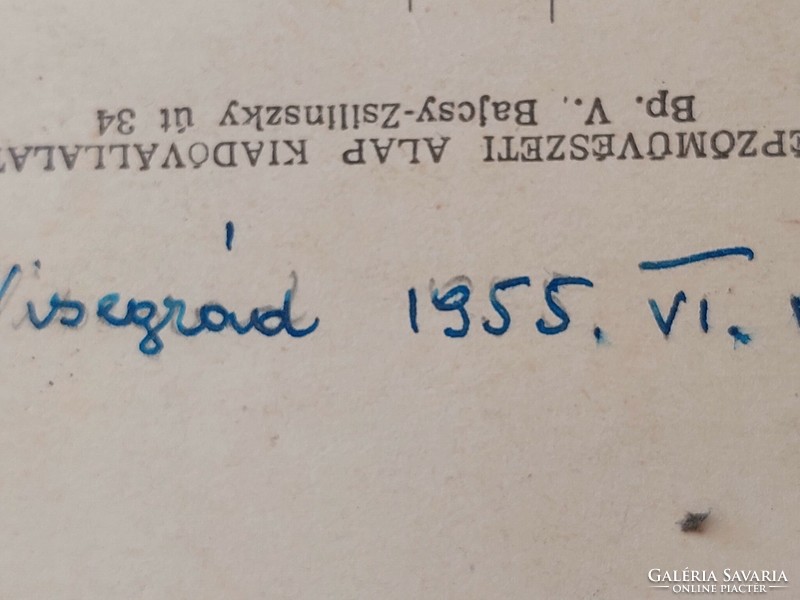 Régi képeslap fotó levelezőlap 1955 Visegrád Salamon-torony