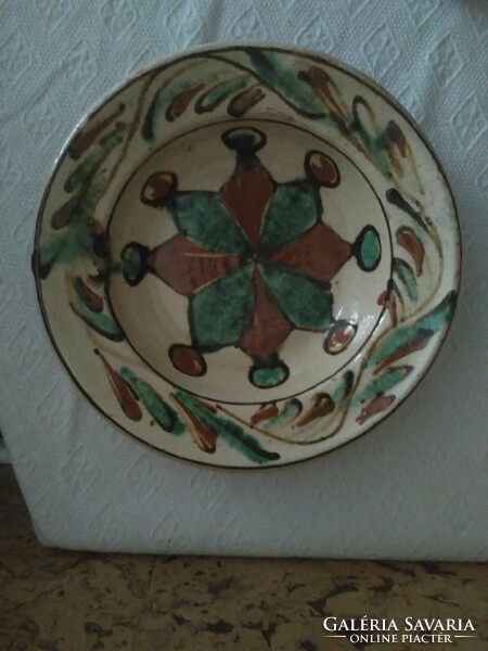 Ceramic plate, wall plate - customs village