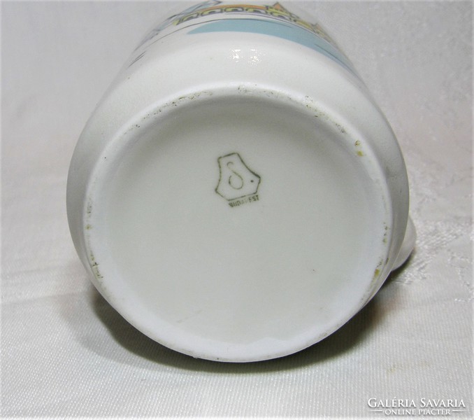 Hévíz commemorative mug - Köbánya porcelain