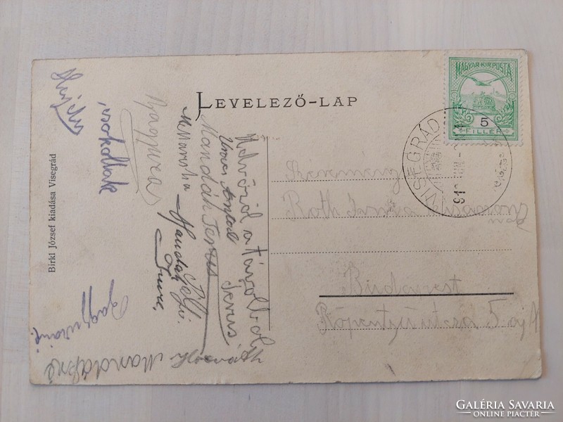 Visegád, old postcard, 1912-3