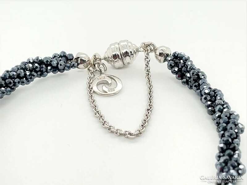 Special spinel gemstone bracelet with 925 sterling silver clasp - new 45 cm